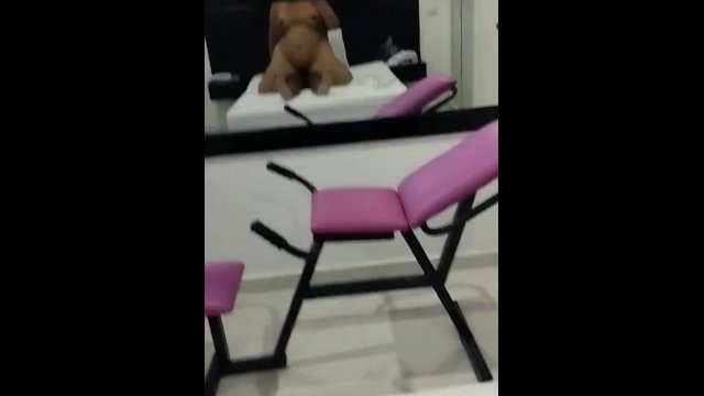 Colombian Babe Riding Hard at the Motel