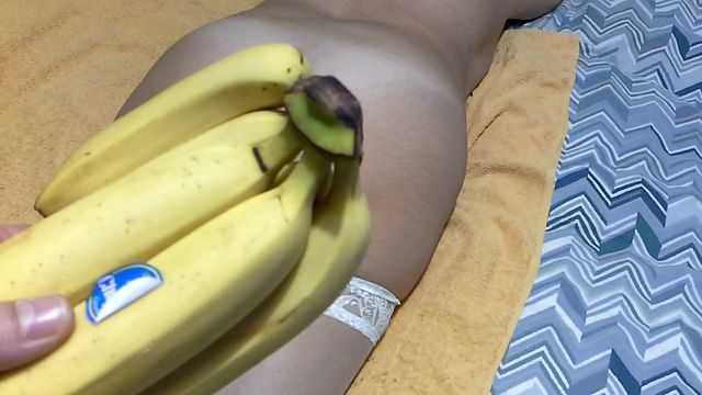 Double the Fun: 2 Big Bananas Fill My Kinky Ass