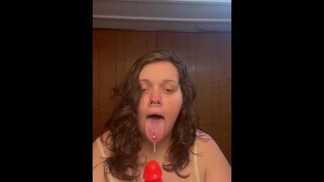 Teasing you while I take your cock deep in my mouth