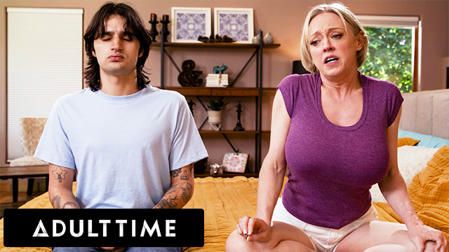Dee Williams Hides Her Buttplug from Stepson in a Horny MILF Meditation Scenario!