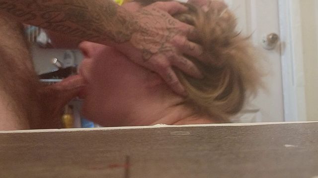 Curvy PAWG Wife Skillfully Deepthroats Her Husband's Cock