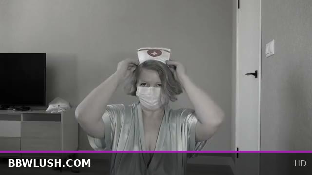 Nurse Uniform Transformation: Curvy Beauty Gets Dressed Up