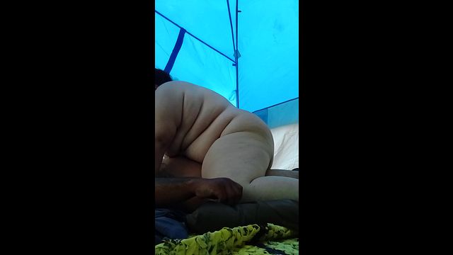 Steamy Outdoor Tent Sex with Curvy Beauty in the Wild