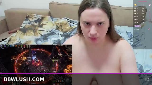 Curvy Gamer Plays Path of Exile, Gets Off